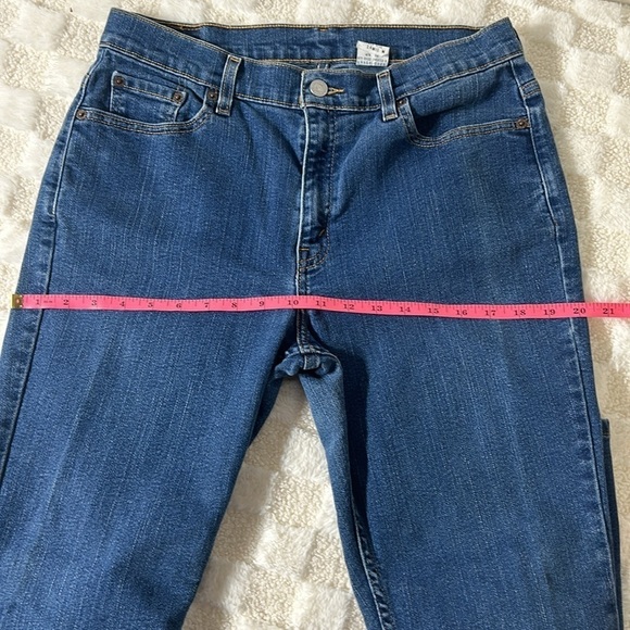 Levi’s Womens 515 Boot Cut Denim Jeans Size 14 Dark Wash Low Rise Classic Fit - Picture 7 of 12
